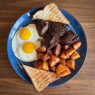 Steak Tips & Eggs